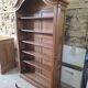 Gendarme hat library in solid oak, mid-20th century.