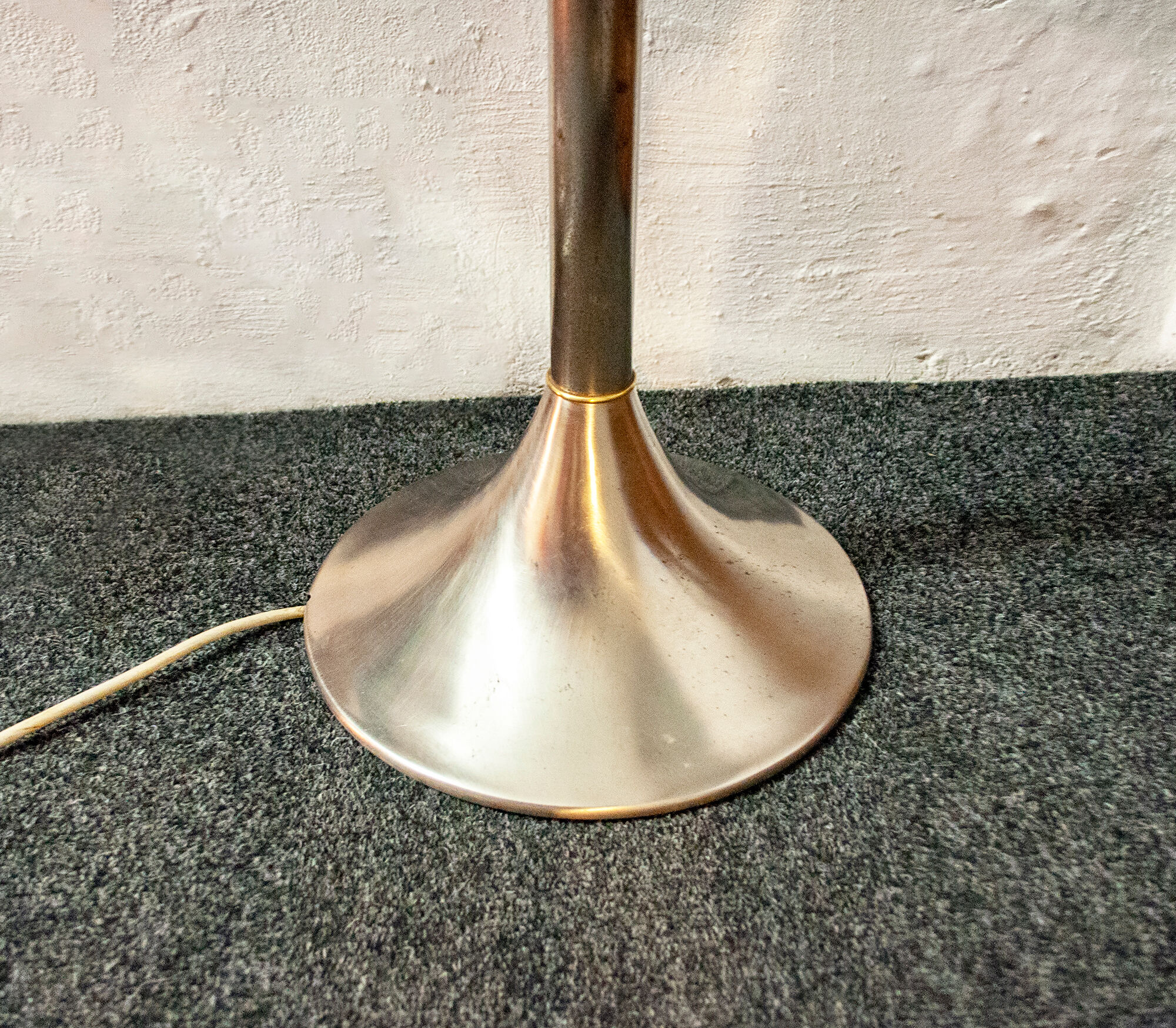 Brass and glass floor lamp by Angelo Brotto for Esperia Italia Anni '60