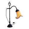 Swan neck lamp with glass paste tulip Vianne