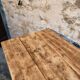 Antique French country dining table – Oak base and pine top, circa 1900