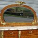 Très ancien buffet Louis XVI avec marbre, miroir et bronze