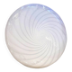 Plafonnier ou applique murale contemporaine italienne en verre de Murano aux tourbillons blancs et laiteux