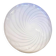 Plafonnier ou applique murale contemporaine italienne en verre de Murano aux tourbillons blancs et laiteux
