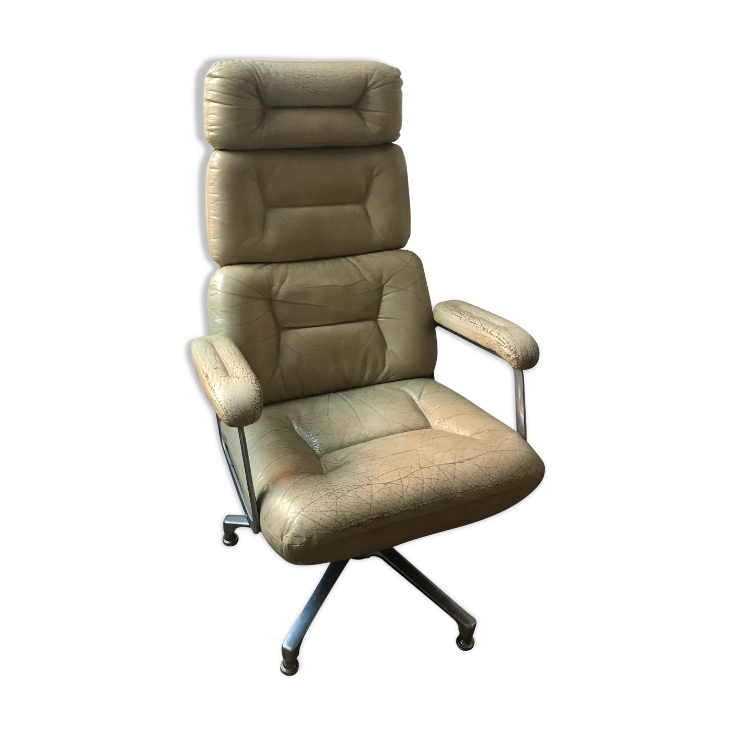 Leather armchair 70's