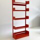 Congresso bookcase by Lips Vago in red orange