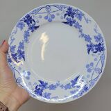 6 Petites Assiettes Plates K. G. Lunéville Modèle Lautrec Art Nouveau Décor