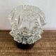 Diamond-point molded glass ceiling light, 1960