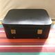 Former Travel Trunk Case - Necessary To Travel Rare Black Leather Vintage
