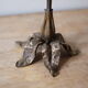Art Nouveau bronze candle holder