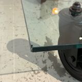 Tavolo coffee table con ruote by Gae Aulenti for Fontana Arte 1980