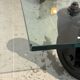 Tavolo coffee table con ruote by Gae Aulenti for Fontana Arte 1980
