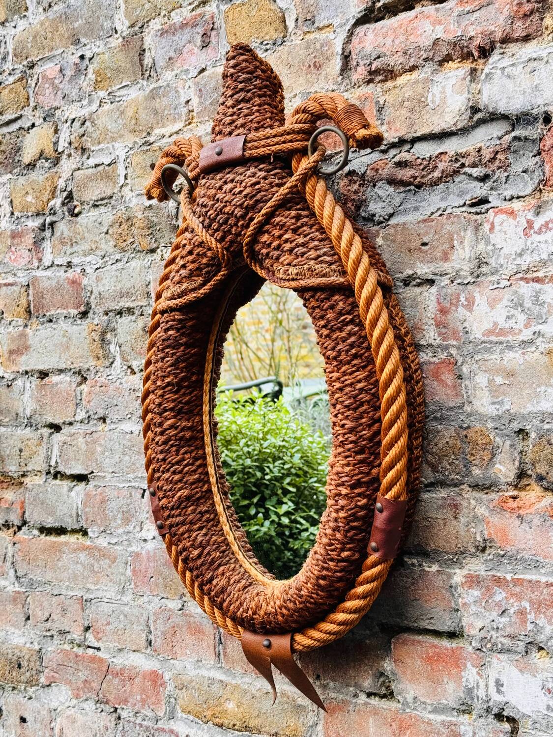 Audoux Minet vintage rope mirror