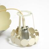 Small 1960s Space Age pendant lamp by Doria made of aluminum and metal