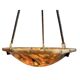 Antique alabaster Art Deco plafonnier chandelier