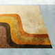 1970s Geometric Space Age Rug in Pure Wool. Made in Italy