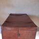 Large leather suitcase