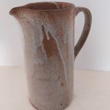 Glazed stoneware pitcher