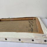 Bouquet fleurs huile sur toile