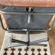 Pair of Scandinavian leather relax vintage armchairs brand Kebe