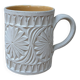 Old terracotta mug with glazed interior