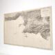 Map of Marseille Méditerranée 1950
