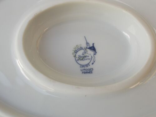 Saucière Limoges The Porcelain of the Unicorn Imperial China