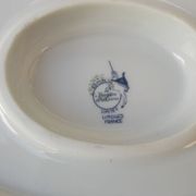 Saucière Limoges The Porcelain of the Unicorn Imperial China