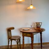 Duo of suspensions Holophane bistro style