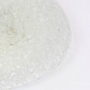 1 of 4 large round glass ice Murano ceiling lights by Hillebrand, Germany, 1970s.
