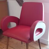 Vintage leatherette armchair