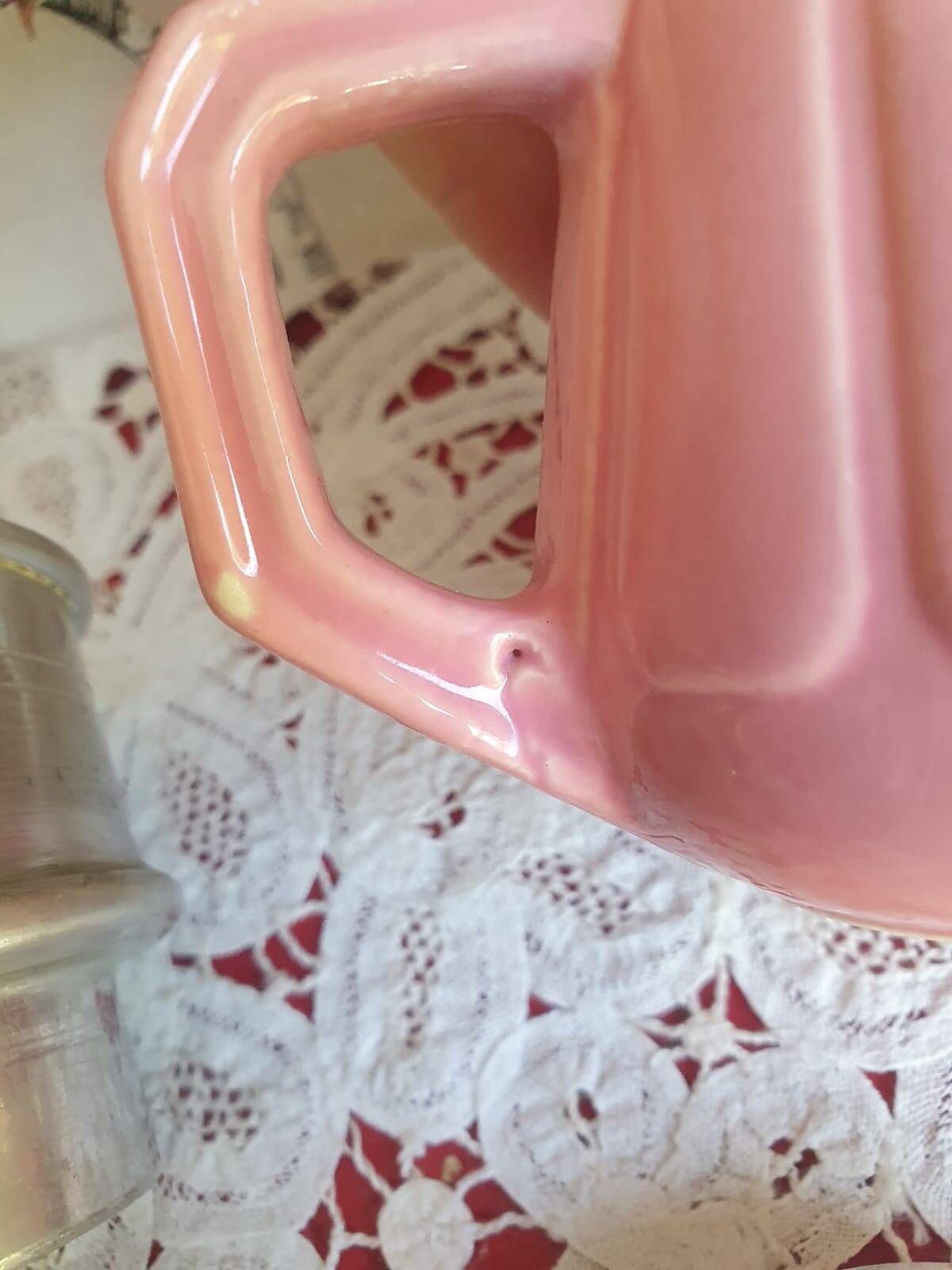 petite cafetière céramique rose