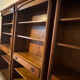 Bibliothèque ouverte en 3 pans style directoire