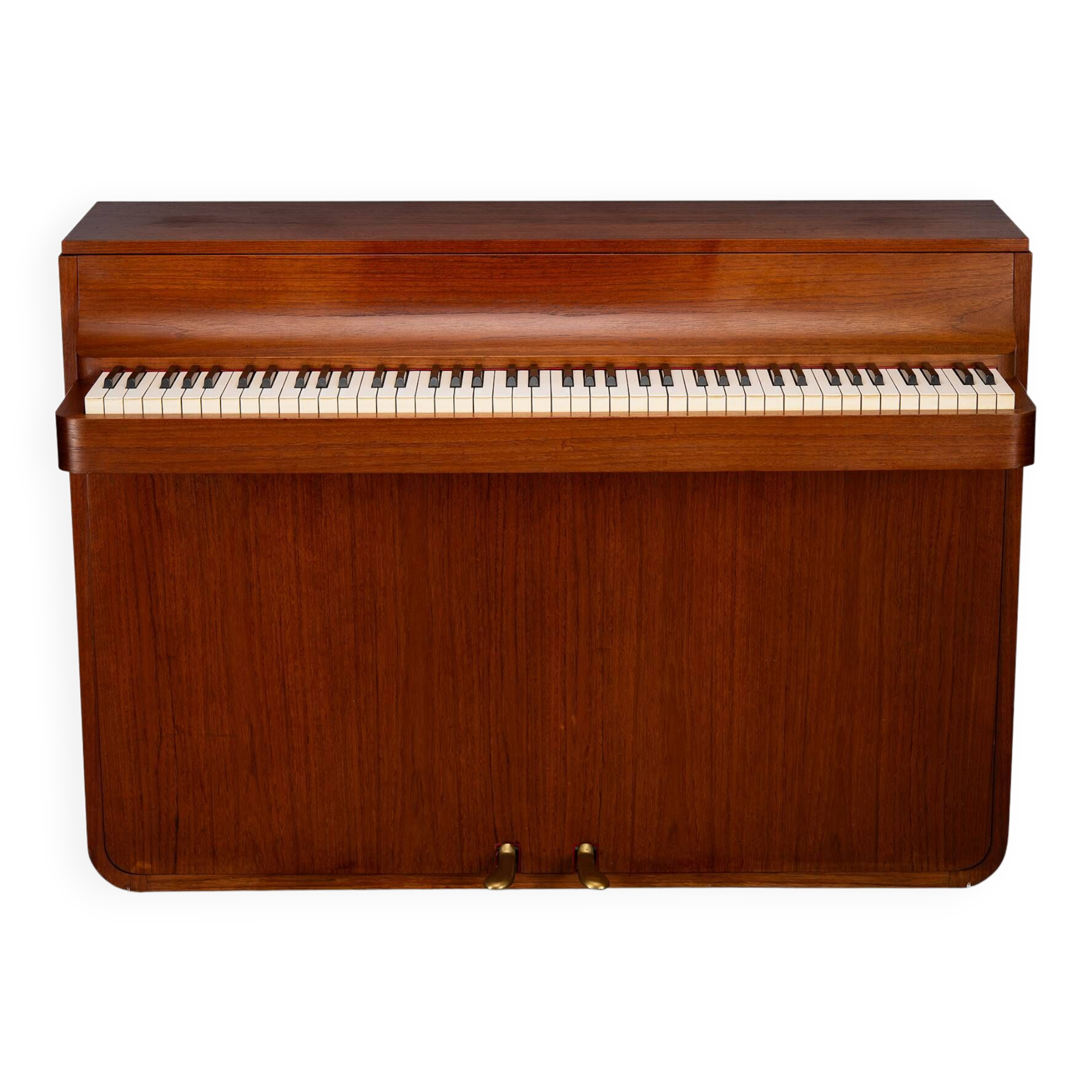 Danish Design Teak Pianette by Louis Zwicki, 1950s