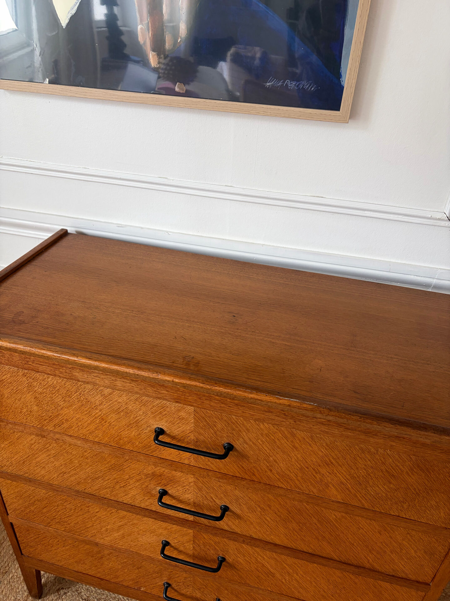 Commode en chêne années 50/60 vintage 