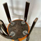 6 wooden chairs and imitation leather design Bruno Rey for Dietiker vintage year 60
