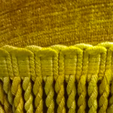 Set of 3 old gold yellow velvet heaters