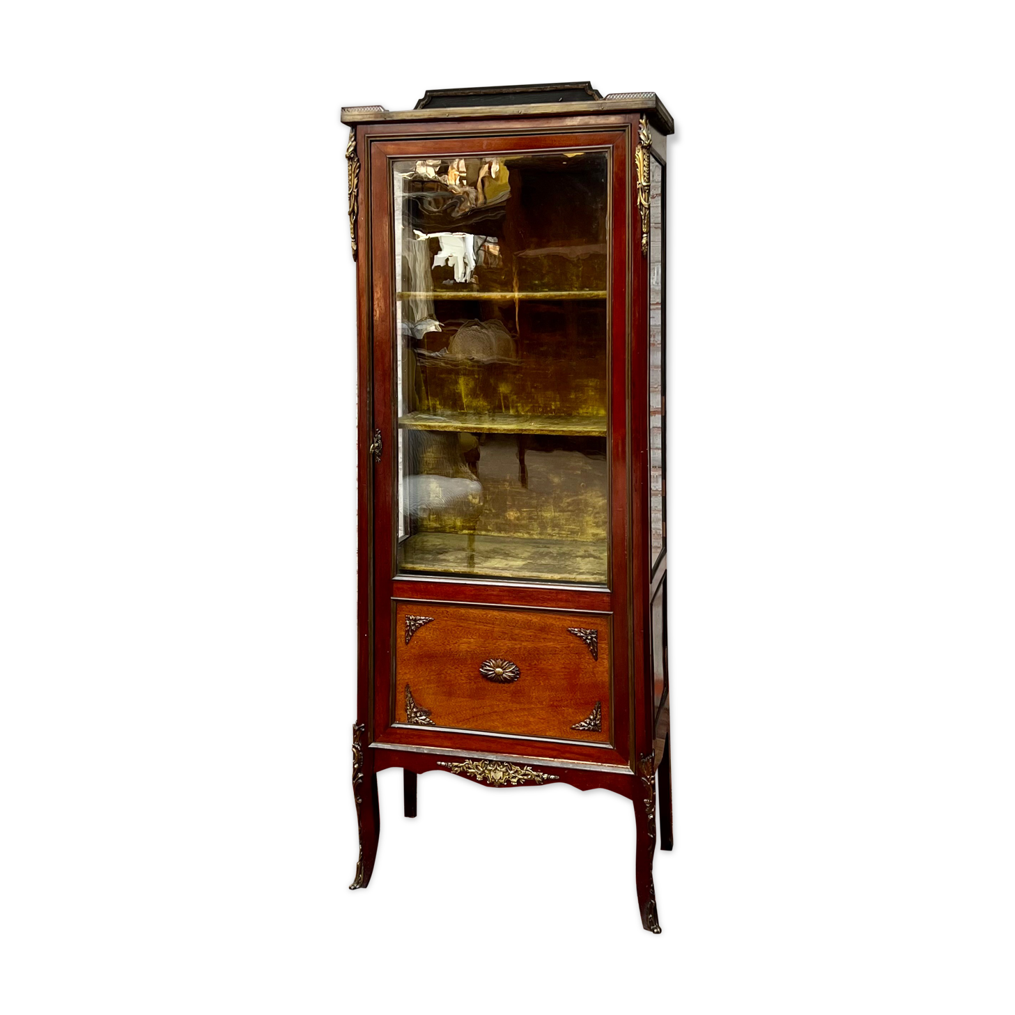 Mahogany showcase Louis XVI XIX style Century
