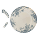 4 Clairefontaine ironstone flat plates, Cyclamens model