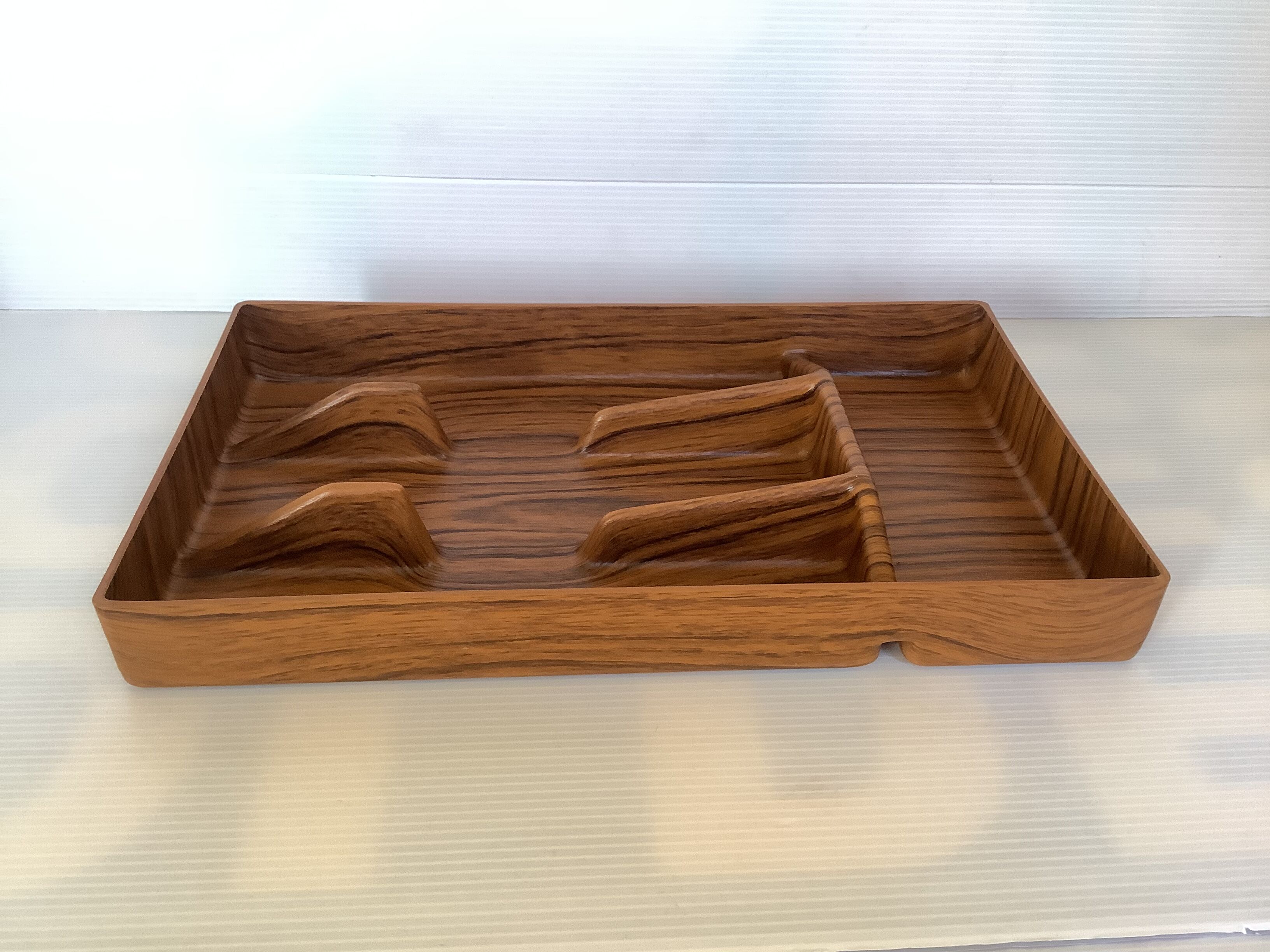 Cutlery range plastic imitation wood caloppia