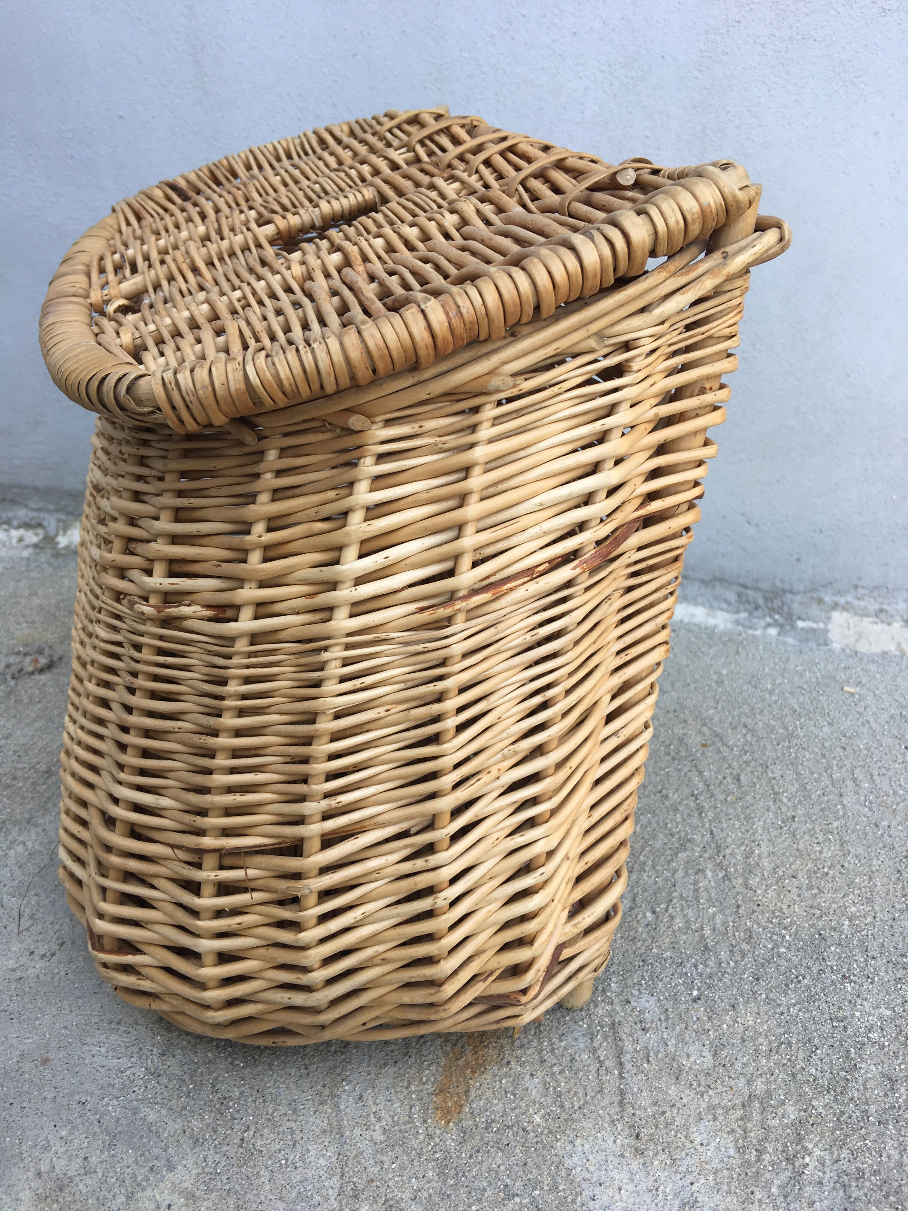 Former rattan fishing basket