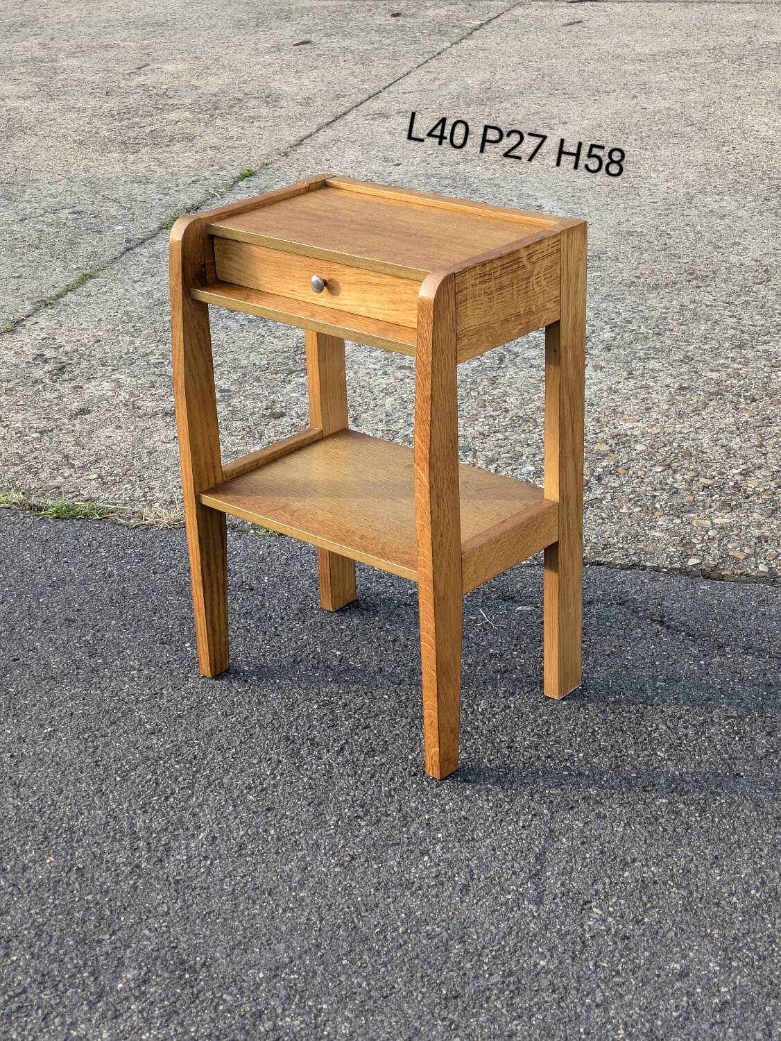 Vintage modernist bedside table 1950 1960