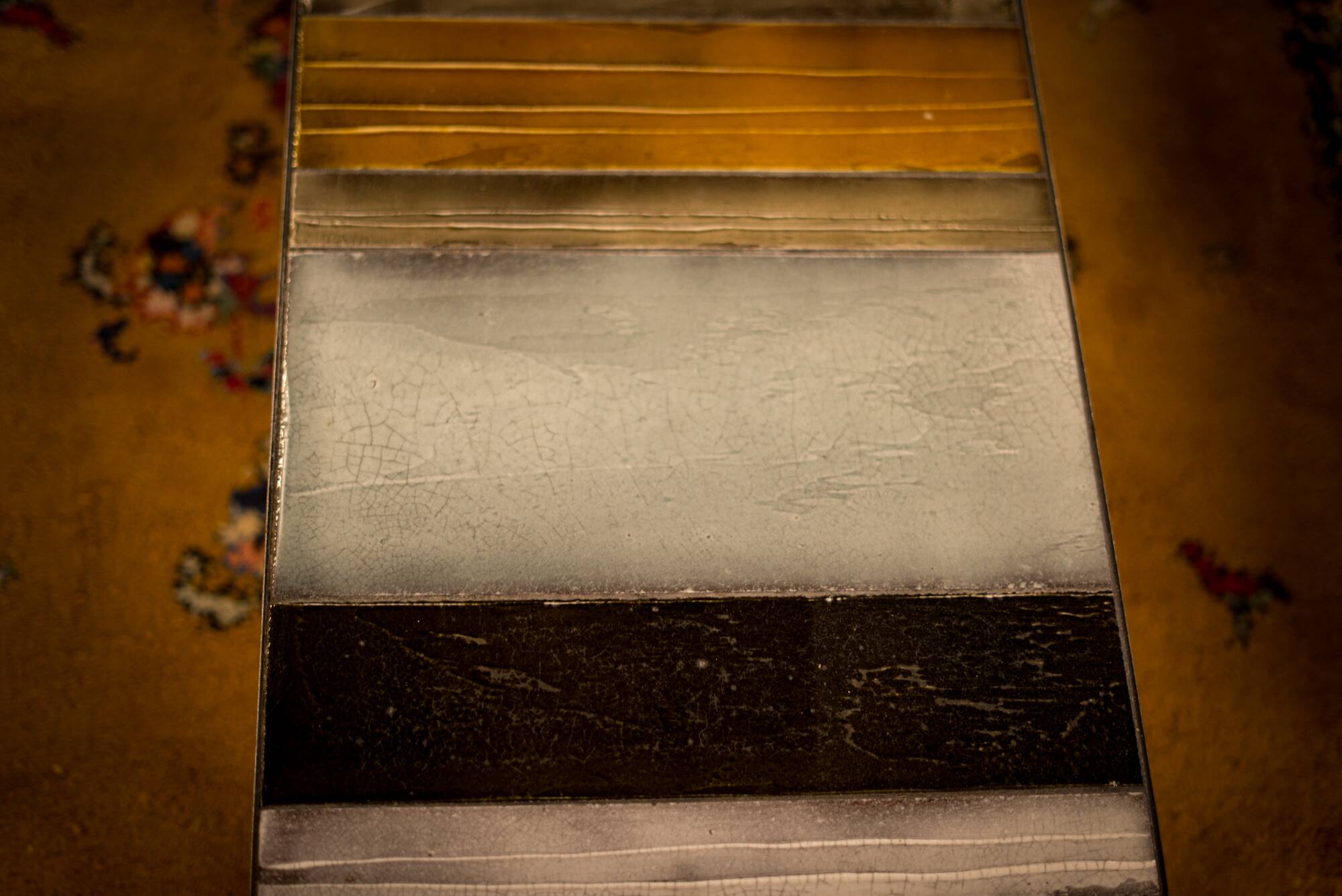 Rectangular coffee table model Soleil by Roger Capron