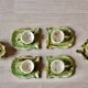 Vintage tea service in glazed ceramic - shape of conchs or shells