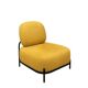 Fabric armchair with metal legs - Polly