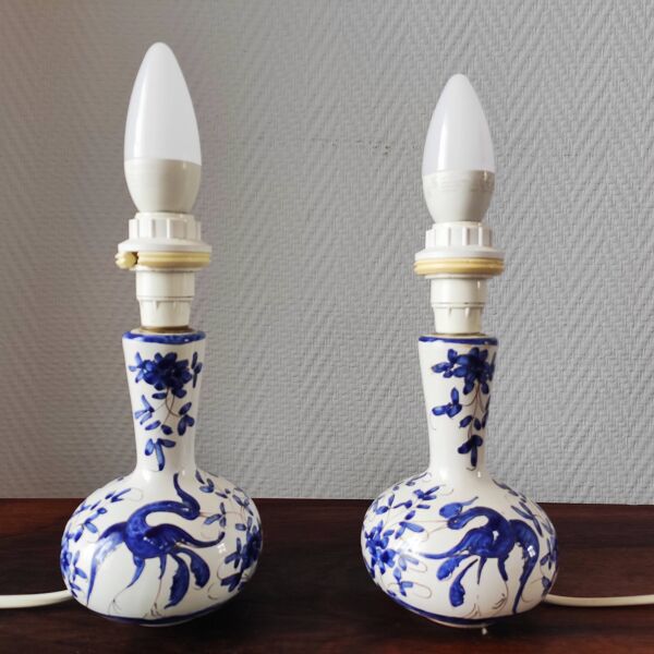 Paire de pieds de lampes vintage Martres Tolosane