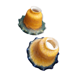2 tulipes pate de verre