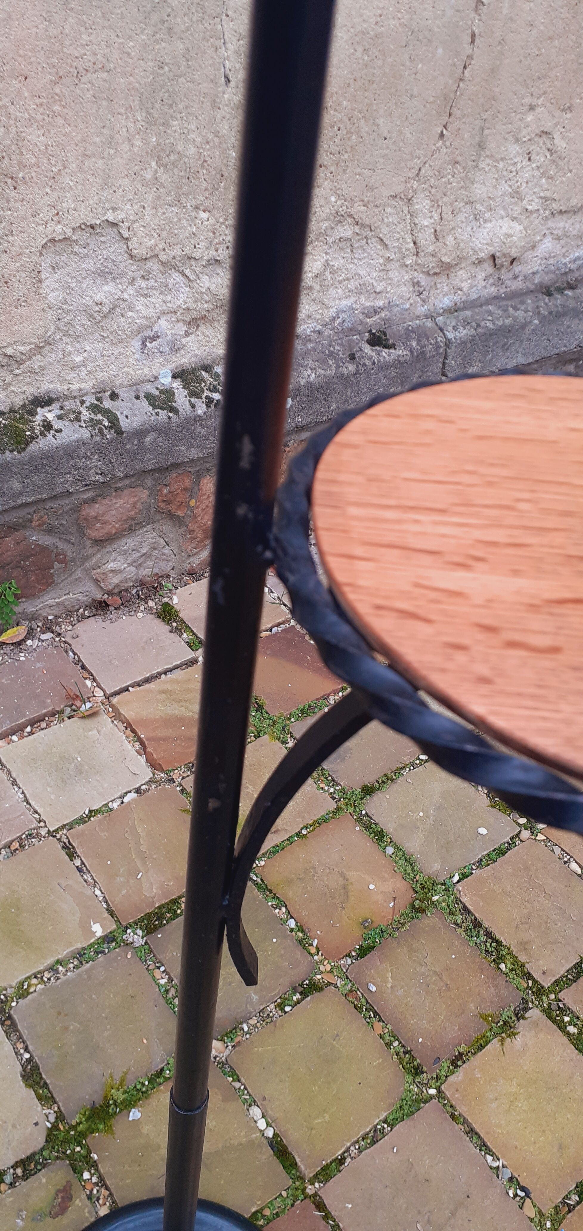 Lampadaire, liseuse vintage année 60 fer forgé