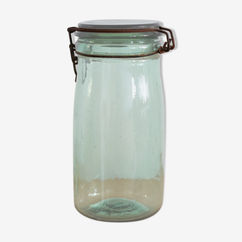 Old glass jar "l'Idéale" 1 liter