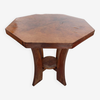 octagonal art deco pedestal table