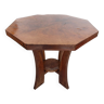 octagonal art deco pedestal table